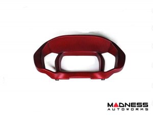 Alfa Romeo 4C Carbon Fiber Instrument Gauge Trim - Matte Red Finish